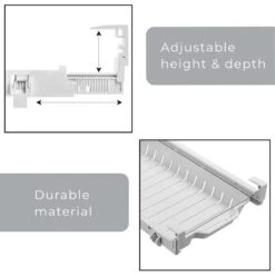 Hanging Zip Bag Pull-Out Refrigerator Drawer Organizer(Refrigerator Pull Out Bag Hanging Drawer Home Organizer) 9 Hanging Zip Bag Pull-Out Refrigerator Drawer Organizer(Refrigerator Pull Out Bag Hanging Drawer Home Organizer) -Smart Design Store hanging zip bag pull out refrigerator drawer organizer smart design kitchen 8447498 5881663