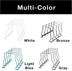 Heavy Duty Bakeware And Lid Storage Rack With 4-Compartments Dividers(Storage Rack Bakeware And Lid Heavy Duty) -Smart Design Store heavy duty bakeware and lid storage rack with 4 compartments dividers smart design kitchen 8428118 incrementing number 510194