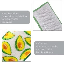 Heavy Duty Scrub Sponge With Odorless Bamboo And Rayon Fiber(Sponges Heavy Duty) 32 Heavy Duty Scrub Sponge With Odorless Bamboo And Rayon Fiber(Sponges Heavy Duty) -Smart Design Store heavy duty scrub sponge with odorless bamboo and rayon fiber smart design cleaning 7003115 incrementing number 146794