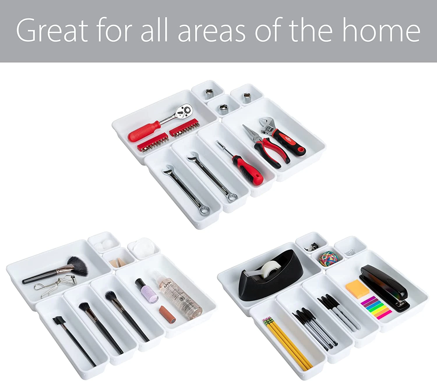 Interlocking Drawer Organizer - 8 Piece Set(Drawer Organizer Interlocking 8 Piece) 5 Interlocking Drawer Organizer - 8 Piece Set(Drawer Organizer Interlocking 8 Piece) - Image 5