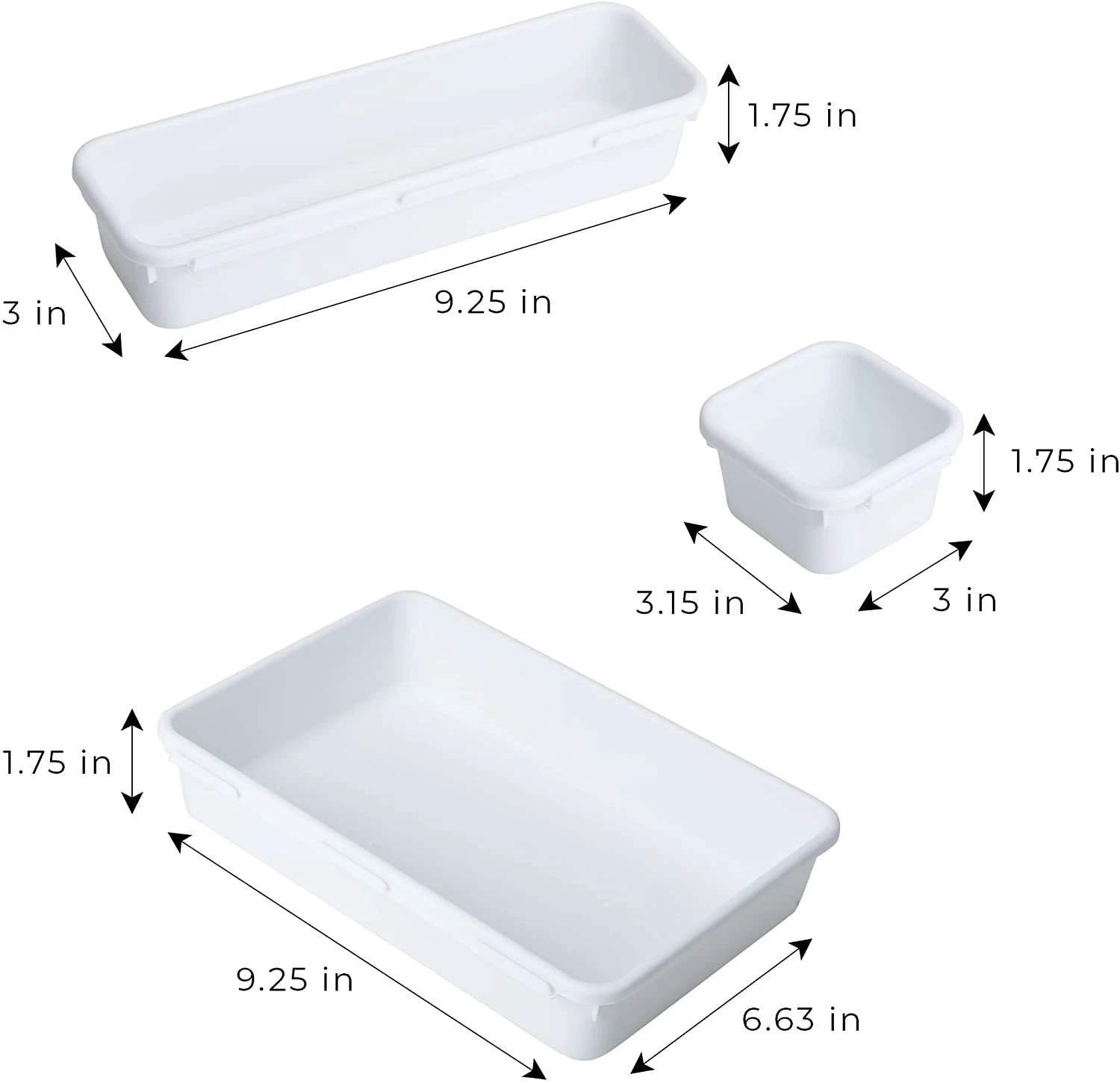 Interlocking Drawer Organizer - 8 Piece Set(Drawer Organizer Interlocking 8 Piece) 3 Interlocking Drawer Organizer - 8 Piece Set(Drawer Organizer Interlocking 8 Piece) - Image 3