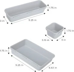 Interlocking Drawer Organizer - 8 Piece Set(Drawer Organizer Interlocking 8 Piece) 29 Interlocking Drawer Organizer - 8 Piece Set(Drawer Organizer Interlocking 8 Piece) -Smart Design Store interlocking drawer organizer 8 piece set smart design kitchen 8003733 incrementing number 262011