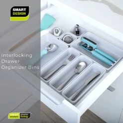 Interlocking Drawer Organizer - 8 Piece Set(Drawer Organizer Interlocking 8 Piece) 32 Interlocking Drawer Organizer - 8 Piece Set(Drawer Organizer Interlocking 8 Piece) -Smart Design Store interlocking drawer organizer 8 piece set smart design kitchen 8003733 incrementing number 709226