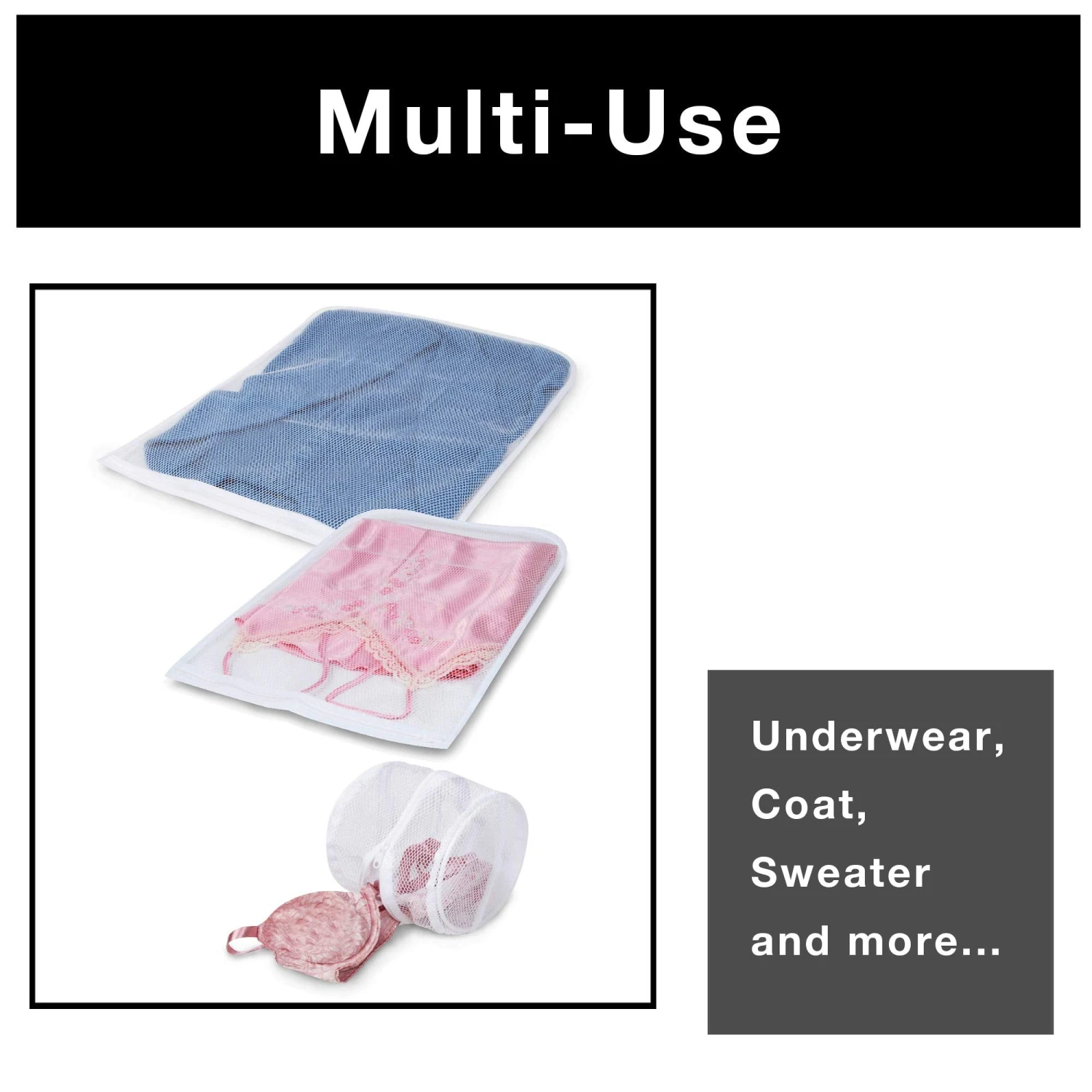 Intimate Wash Bag With Safety Zipper(Laundry Wash Bag Assorted) 5 Intimate Wash Bag With Safety Zipper(Laundry Wash Bag Assorted) - Image 5