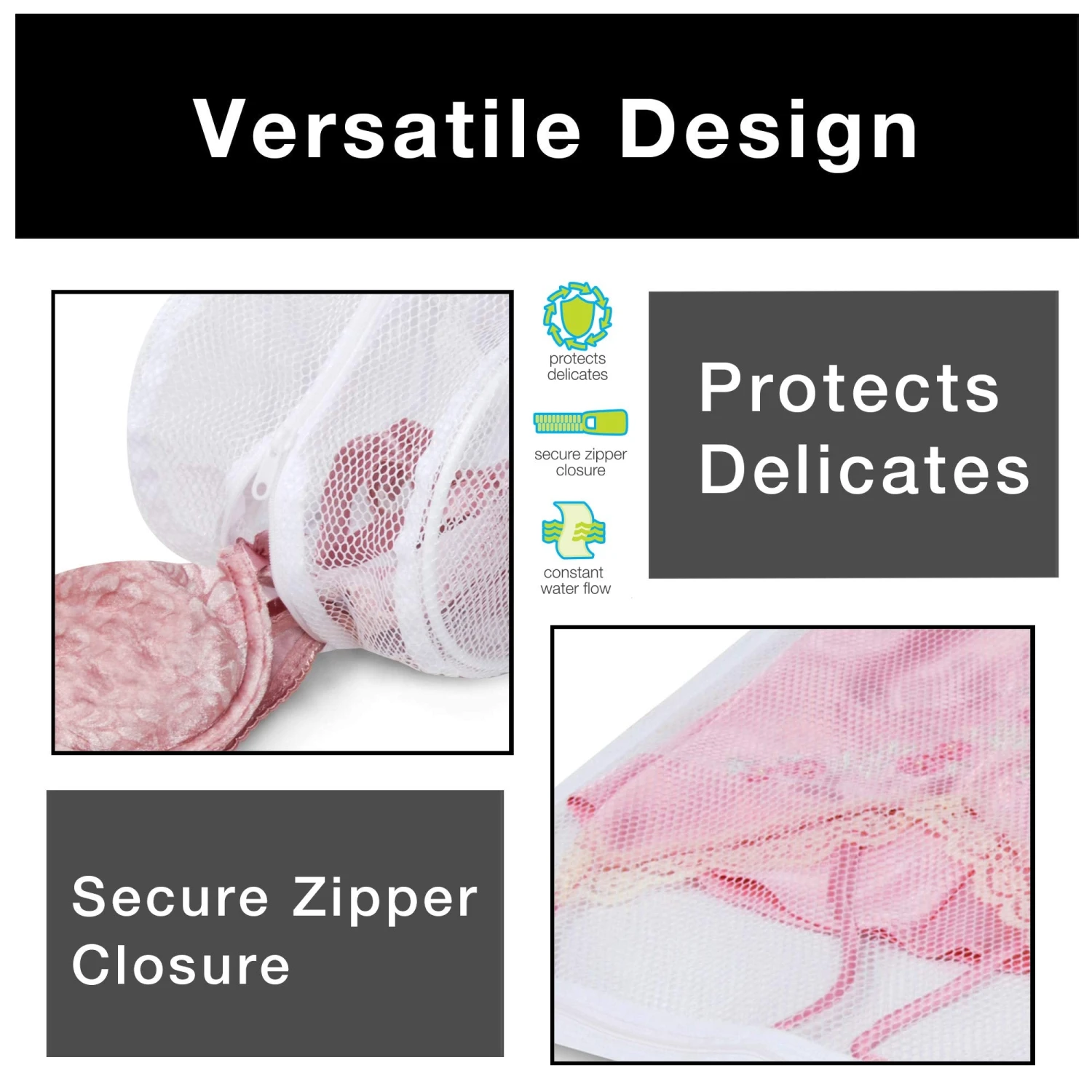 Intimate Wash Bag With Safety Zipper(Laundry Wash Bag Assorted) 4 Intimate Wash Bag With Safety Zipper(Laundry Wash Bag Assorted) - Image 4