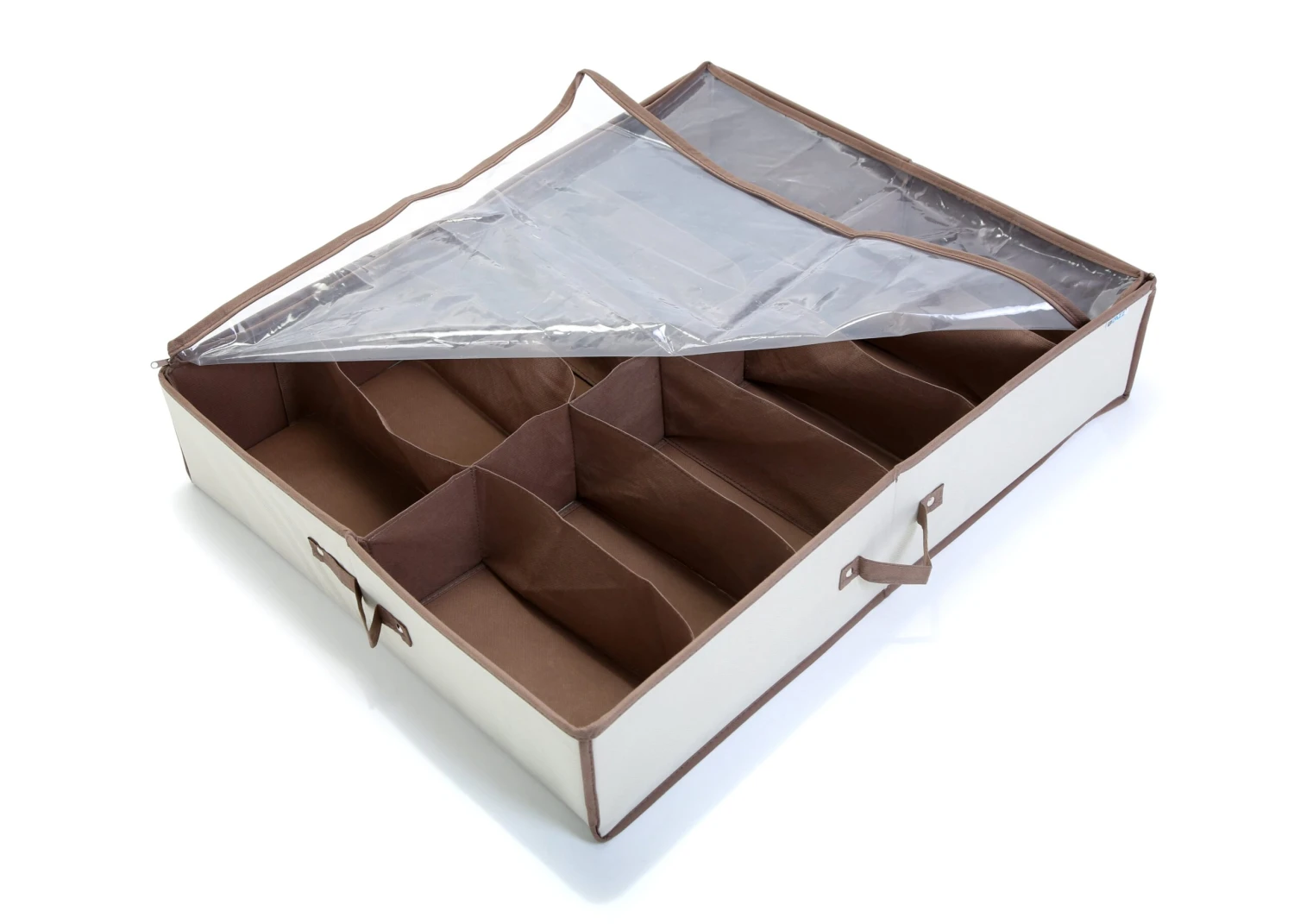 Jumbo Underbed Shoe Organizer With Zipper, Handle, And Clear Window(Underbed Shoe Organizer) 4 Jumbo Underbed Shoe Organizer With Zipper, Handle, And Clear Window(Underbed Shoe Organizer) - Image 4