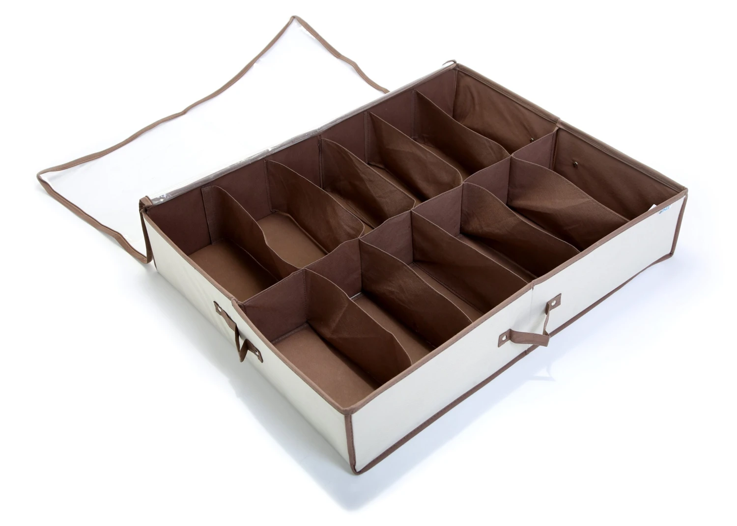 Jumbo Underbed Shoe Organizer With Zipper, Handle, And Clear Window(Underbed Shoe Organizer) 1 Jumbo Underbed Shoe Organizer With Zipper, Handle, And Clear Window(Underbed Shoe Organizer)