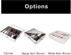 Jumbo Underbed Shoe Organizer With Zipper, Handle, And Clear Window(Underbed Shoe Organizer) 28 Jumbo Underbed Shoe Organizer With Zipper, Handle, And Clear Window(Underbed Shoe Organizer) -Smart Design Store jumbo underbed shoe organizer with zipper handle and clear window smart design storage 5532334 incrementing number 785400