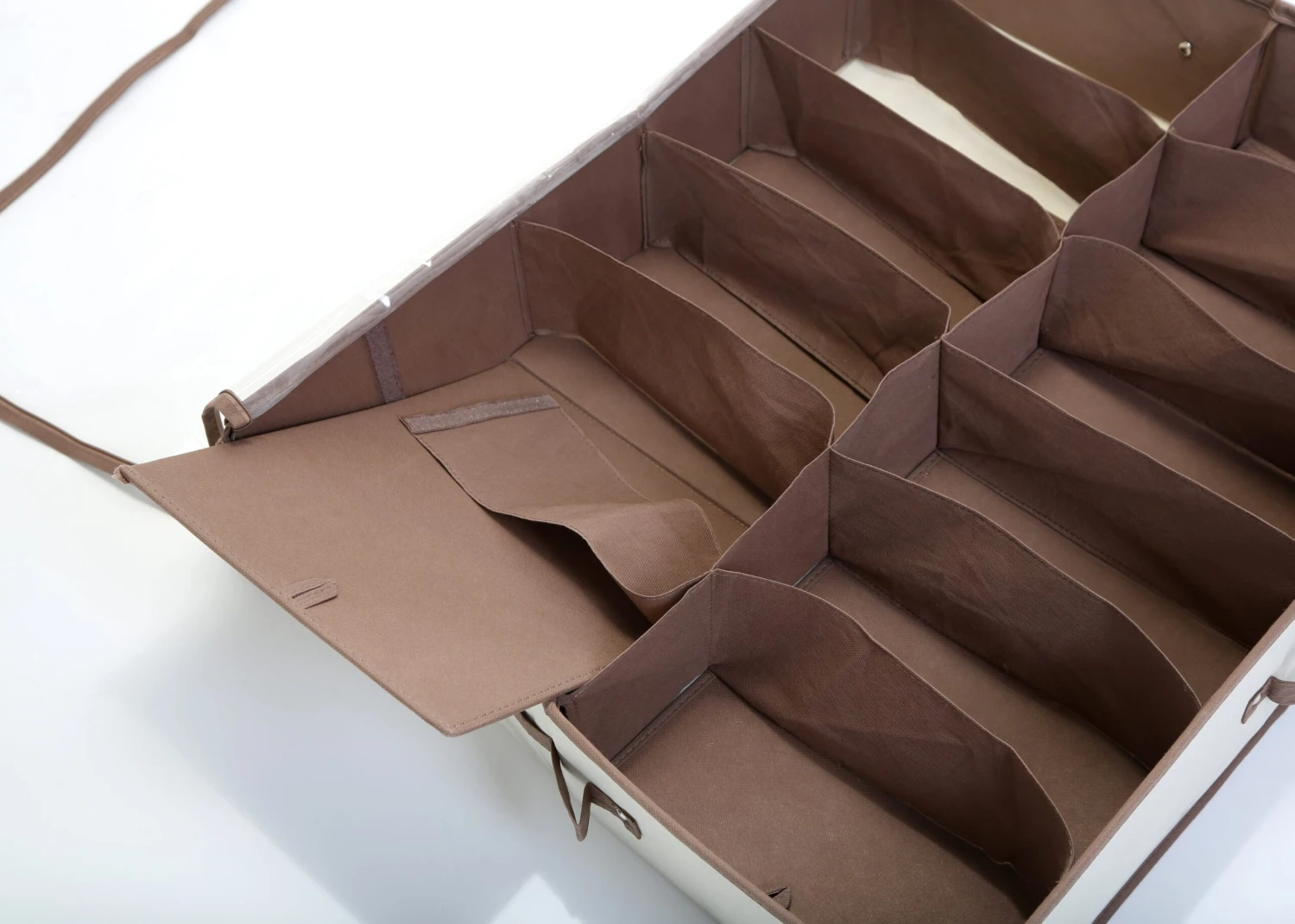 Jumbo Underbed Shoe Organizer With Zipper, Handle, And Clear Window(Underbed Shoe Organizer) 3 Jumbo Underbed Shoe Organizer With Zipper, Handle, And Clear Window(Underbed Shoe Organizer) - Image 3