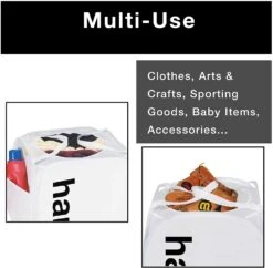 King Size Pop Up Laundry Hamper With Side Pocket And Handles - Holds 3 Loads(King Size Pop Up Laundry Hamper) -Smart Design Store king size pop up laundry hamper with side pocket and handles holds 3 loads smart design laundry 3508114 incrementing number 315466