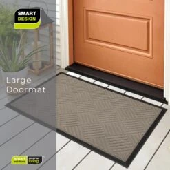Large All-Weather Door Mat - Diamond(Large All Weather Door Mat Diamond) 34 Large All-Weather Door Mat - Diamond(Large All Weather Door Mat Diamond) -Smart Design Store large all weather door mat diamond smart design 7004438 incrementing number 719263