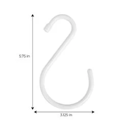 Large Premium S-Hooks With Rubber Gripped Finish - Set Of 6(S Hooks) 31 Large Premium S-Hooks With Rubber Gripped Finish - Set Of 6(S Hooks) -Smart Design Store large premium s hooks with rubber gripped finish set of 6 smart design storage 5021112 6720442