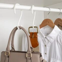 Large Premium S-Hooks With Rubber Gripped Finish - Set Of 6(S Hooks) 32 Large Premium S-Hooks With Rubber Gripped Finish - Set Of 6(S Hooks) -Smart Design Store large premium s hooks with rubber gripped finish set of 6 smart design storage 5021112 9847039