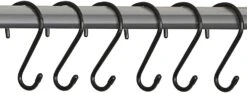 Large Premium S-Hooks With Rubber Gripped Finish - Set Of 6(S Hooks)