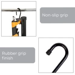 Large Premium S-Hooks With Rubber Gripped Finish - Set Of 6(S Hooks) 24 Large Premium S-Hooks With Rubber Gripped Finish - Set Of 6(S Hooks) -Smart Design Store large premium s hooks with rubber gripped finish set of 6 smart design storage 5021122cs 1877261