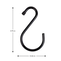 Large Premium S-Hooks With Rubber Gripped Finish - Set Of 6(S Hooks) 21 Large Premium S-Hooks With Rubber Gripped Finish - Set Of 6(S Hooks) -Smart Design Store large premium s hooks with rubber gripped finish set of 6 smart design storage 5021122cs 6975831