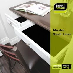 Master Solid Grip Shelf Liner - 18 Inch X 24 Feet(Shelf Liner Master Grip 18x24ft) -Smart Design Store master solid grip shelf liner 18 inch x 24 feet smart design shelf liner 8751128as6 incrementing number 566135
