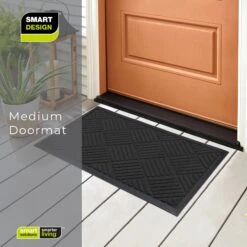 Medium All-Weather Door Mat - Diamond(Medium All Weather Door Mat Diamond) -Smart Design Store medium all weather door mat diamond smart design 7004318 incrementing number 105536