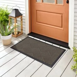 Medium All-Weather Door Mat - Diamond(Medium All Weather Door Mat Diamond) -Smart Design Store medium all weather door mat diamond smart design 7004328 incrementing number 355416