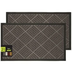 Medium All-Weather Door Mat - Diamond(Medium All Weather Door Mat Diamond) -Smart Design Store medium all weather door mat diamond smart design 7004328 incrementing number 444775