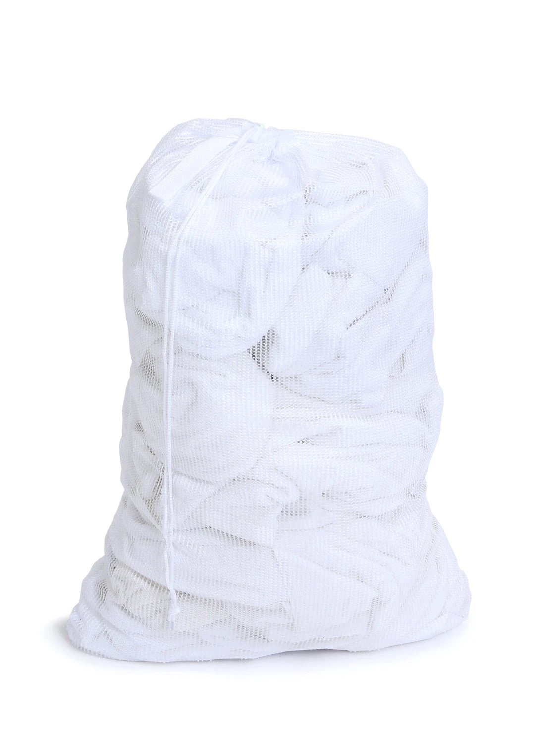 Mesh Laundry Bag With Handle And Push Lock Drawstring - Bright White(Mesh Laundry Bag With Handle And Push Lock Drawstring Multiple Options) 1 Mesh Laundry Bag With Handle And Push Lock Drawstring - Bright White(Mesh Laundry Bag With Handle And Push Lock Drawstring Multiple Options)
