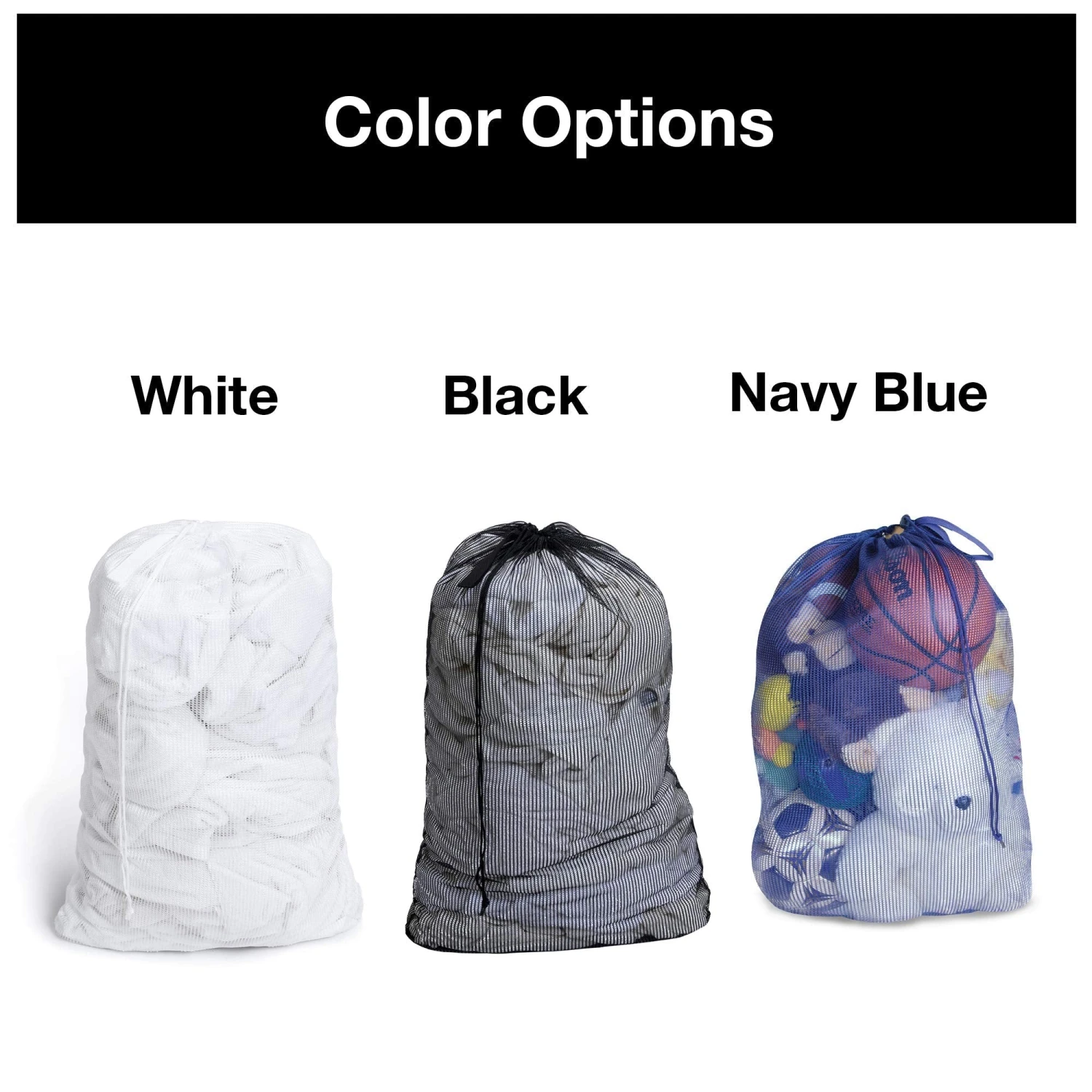 Mesh Laundry Bag With Handle And Push Lock Drawstring - Multiple Options(Drawstring Laundry Bag) 14 Mesh Laundry Bag With Handle And Push Lock Drawstring - Multiple Options(Drawstring Laundry Bag) - Image 14