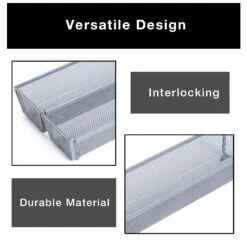 Metal Mesh Drawer Organizer - 12 X 3 Inch(Drawer Organizer Mesh 12x3 Inch) 19 Metal Mesh Drawer Organizer - 12 X 3 Inch(Drawer Organizer Mesh 12x3 Inch) -Smart Design Store metal mesh drawer organizer 12 x 3 inch smart design kitchen 8217108 incrementing number 817140