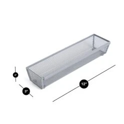 Metal Mesh Drawer Organizer - 12 X 3 Inch(Drawer Organizer Mesh 12x3 Inch) 18 Metal Mesh Drawer Organizer - 12 X 3 Inch(Drawer Organizer Mesh 12x3 Inch) -Smart Design Store metal mesh drawer organizer 12 x 3 inch smart design kitchen 8217108 incrementing number 826712