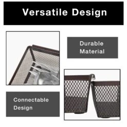 Metal Mesh Drawer Organizer - 9 X 3 Inch(Drawer Organizer Mesh 9x3 Inch) 20 Metal Mesh Drawer Organizer - 9 X 3 Inch(Drawer Organizer Mesh 9x3 Inch) -Smart Design Store metal mesh drawer organizer 9 x 3 inch smart design kitchen 8216188as6 incrementing number 113194