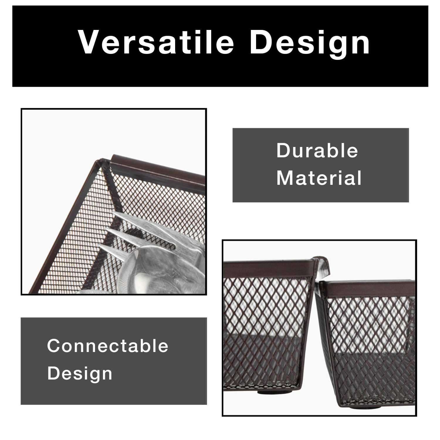 Metal Mesh Drawer Organizer - 9 X 3 Inch(Drawer Organizer Mesh 9x3 Inch) 6 Metal Mesh Drawer Organizer - 9 X 3 Inch(Drawer Organizer Mesh 9x3 Inch) - Image 6