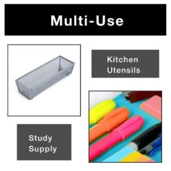 Metal Mesh Drawer Organizer - 9 X 3 Inch(Drawer Organizer Mesh 9x3 Inch) 27 Metal Mesh Drawer Organizer - 9 X 3 Inch(Drawer Organizer Mesh 9x3 Inch) -Smart Design Store metal mesh drawer organizer 9 x 3 inch smart design kitchen 8216188as6 incrementing number 289220