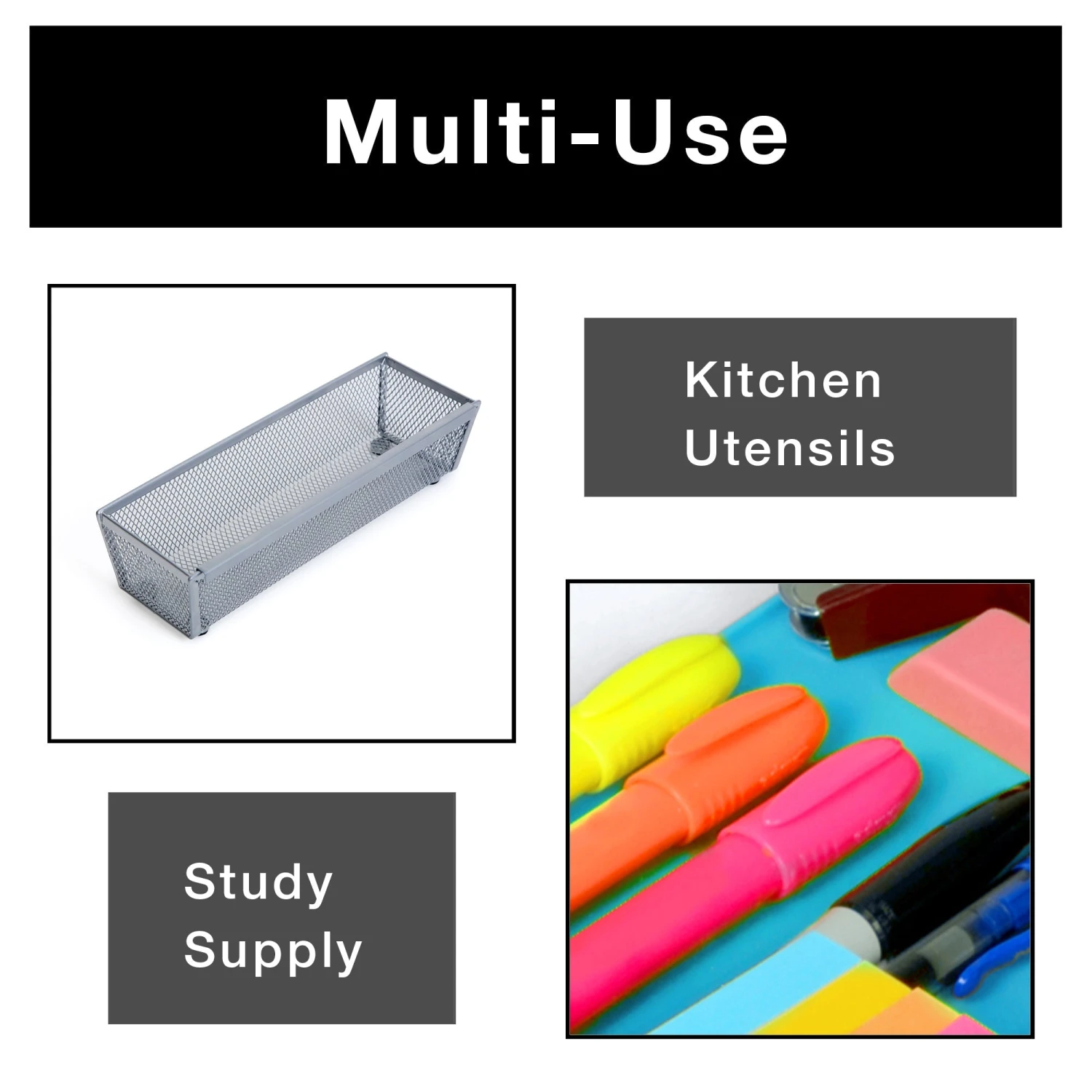 Metal Mesh Drawer Organizer - 9 X 3 Inch(Drawer Organizer Mesh 9x3 Inch) 13 Metal Mesh Drawer Organizer - 9 X 3 Inch(Drawer Organizer Mesh 9x3 Inch) - Image 13