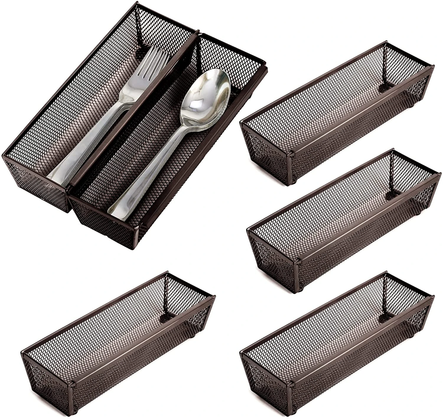 Metal Mesh Drawer Organizer - 9 X 3 Inch(Drawer Organizer Mesh 9x3 Inch) 4 Metal Mesh Drawer Organizer - 9 X 3 Inch(Drawer Organizer Mesh 9x3 Inch) - Image 4