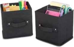 Mini Cube Organizer - 5.75 X 7 X 7 Inch - Black(Cube Organizer)