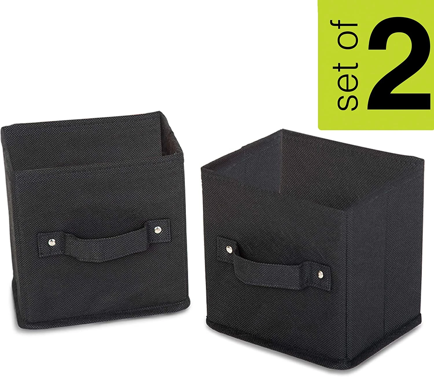 Mini Cube Organizer - 5.75 X 7 X 7 Inch - Black(Cube Organizer) 3 Mini Cube Organizer - 5.75 X 7 X 7 Inch - Black(Cube Organizer) - Image 3