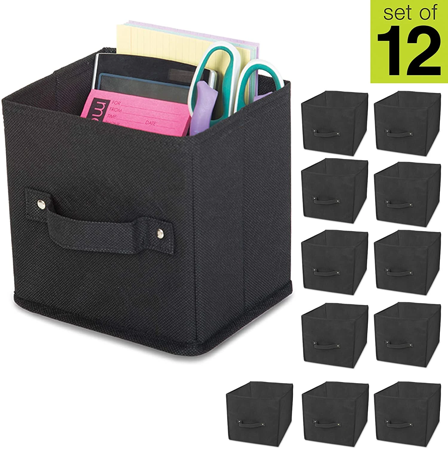 Mini Cube Organizer - 5.75 X 7 X 7 Inch - Black(Cube Organizer) 5 Mini Cube Organizer - 5.75 X 7 X 7 Inch - Black(Cube Organizer) - Image 5