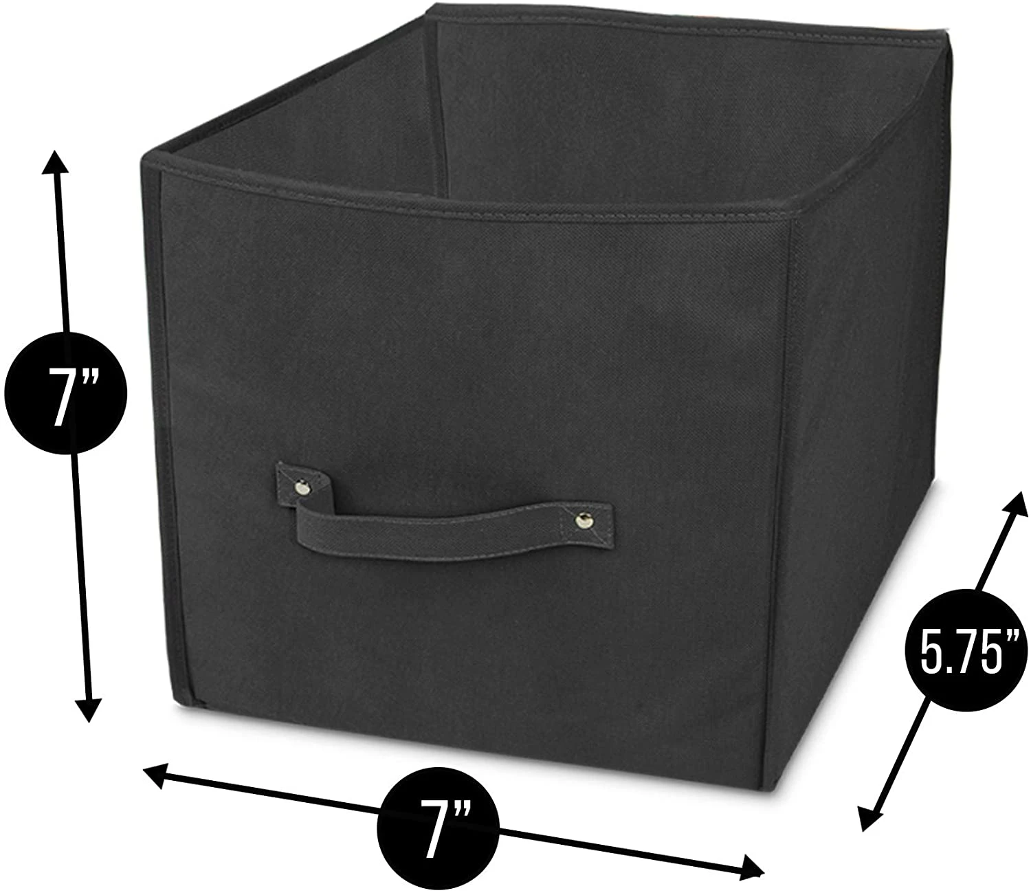 Mini Cube Organizer - 5.75 X 7 X 7 Inch - Black(Cube Organizer) 6 Mini Cube Organizer - 5.75 X 7 X 7 Inch - Black(Cube Organizer) - Image 6