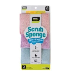 Non-Scratch Scrub Sponge With Bamboo Odorless Rayon Fiber(Sponges Non Scratch) 33 Non-Scratch Scrub Sponge With Bamboo Odorless Rayon Fiber(Sponges Non Scratch) -Smart Design Store non scratch scrub sponge with bamboo odorless rayon fiber smart design cleaning 7000918 incrementing number 887702