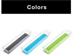 Plastic Drawer Organizer - 12 X 3 Inch(Drawer Organizer Plastic Colors 12x3) -Smart Design Store plastic drawer organizer 12 x 3 inch smart design kitchen 8204091 incrementing number 243370
