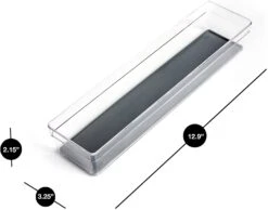Plastic Drawer Organizer - 12 X 3 Inch(Drawer Organizer Plastic Colors 12x3) -Smart Design Store plastic drawer organizer 12 x 3 inch smart design kitchen 8204091 incrementing number 276065