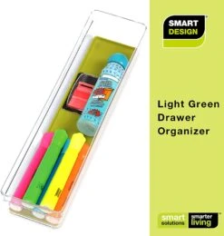 Plastic Drawer Organizer - 12 X 3 Inch(Drawer Organizer Plastic Colors 12x3) -Smart Design Store plastic drawer organizer 12 x 3 inch smart design kitchen 8204261 incrementing number 272592