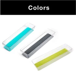 Plastic Drawer Organizer - 12 X 3 Inch(Drawer Organizer Plastic Colors 12x3) -Smart Design Store plastic drawer organizer 12 x 3 inch smart design kitchen 8204261 incrementing number 584561