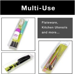 Plastic Drawer Organizer - 12 X 3 Inch(Drawer Organizer Plastic Colors 12x3) -Smart Design Store plastic drawer organizer 12 x 3 inch smart design kitchen 8204261 incrementing number 824794