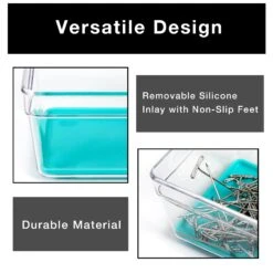 Plastic Drawer Organizer - 3 X 3 Inch(Drawer Organizer Plastic Colors 3x3) -Smart Design Store plastic drawer organizer 3 x 3 inch smart design kitchen 8202251 incrementing number 502139