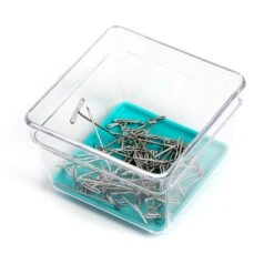 Plastic Drawer Organizer - 3 X 3 Inch(Drawer Organizer Plastic Colors 3x3) -Smart Design Store plastic drawer organizer 3 x 3 inch smart design kitchen 8202251 incrementing number 537036