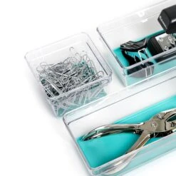 Plastic Drawer Organizer - 3 X 3 Inch(Drawer Organizer Plastic Colors 3x3) -Smart Design Store plastic drawer organizer 3 x 3 inch smart design kitchen 8202251 incrementing number 619895