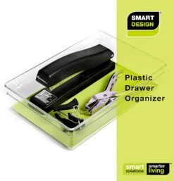 Plastic Drawer Organizer - 9 X 6 Inch(Drawer Organizer Plastic Colors 9x6) -Smart Design Store plastic drawer organizer 9 x 6 inch smart design kitchen 8206091 incrementing number 184757