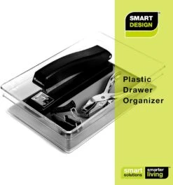 Plastic Drawer Organizer - 9 X 6 Inch(Drawer Organizer Plastic Colors 9x6) -Smart Design Store plastic drawer organizer 9 x 6 inch smart design kitchen 8206091 incrementing number 761599