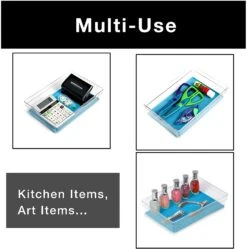 Plastic Drawer Organizer - 9 X 6 Inch(Drawer Organizer Plastic Colors 9x6) -Smart Design Store plastic drawer organizer 9 x 6 inch smart design kitchen 8206091 incrementing number 818620