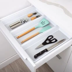 Plastic Drawer Organizer - BPA Free - 16 X 6.75 Inch - White(Drawer Organizer Plastic White 16x6 75 Inch) 10 Plastic Drawer Organizer - BPA Free - 16 X 6.75 Inch - White(Drawer Organizer Plastic White 16x6 75 Inch) -Smart Design Store plastic drawer organizer bpa free 16 x 675 inch white smart design kitchen 8003468as3 5648187